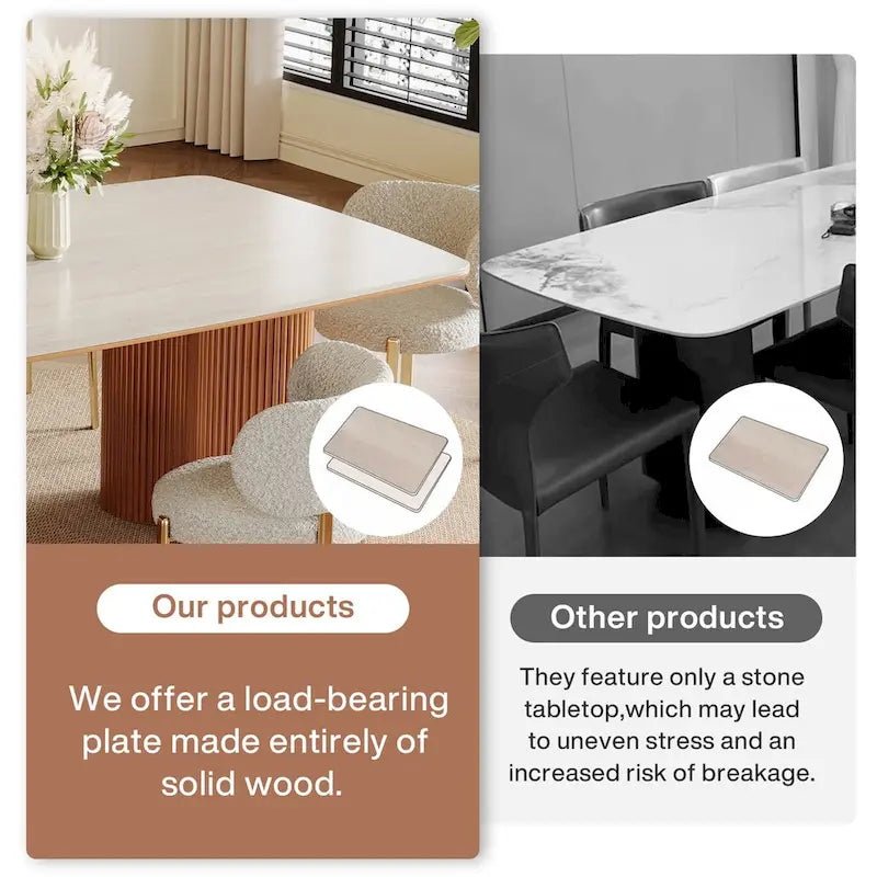 Double-layered dining table