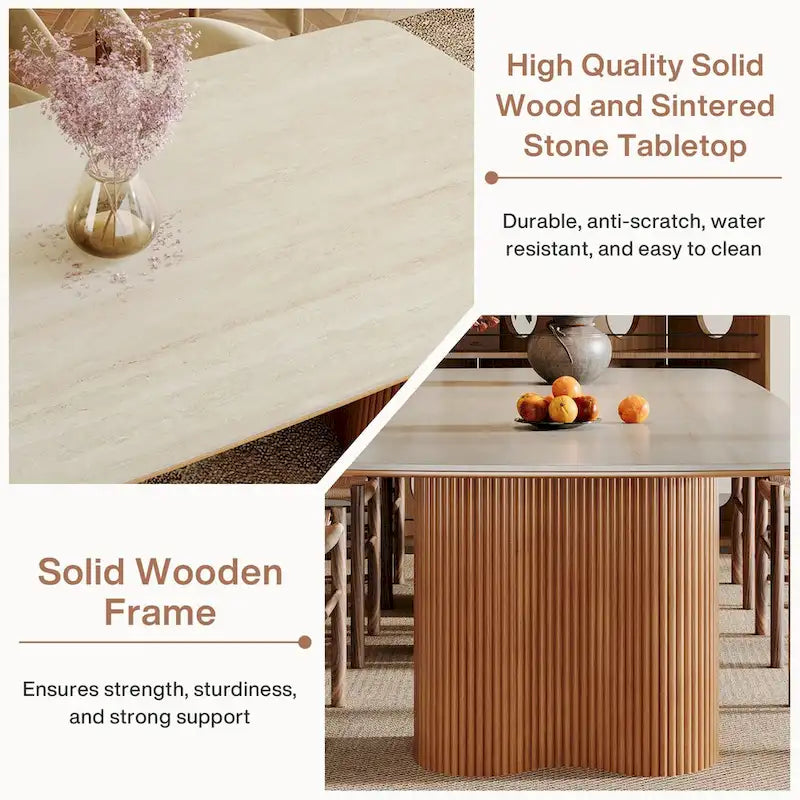 Double-layered dining table