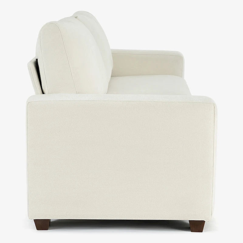 86.6" Wide 3-Seater Chenille Sofa, Supports 900 lbs, Removable Covers, 350GSM Fabric, Includes Pillows